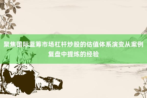 聚焦国际蓝筹市场杠杆炒股的估值体系演变从案例复盘中提炼的经验